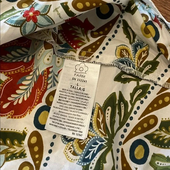 Farm Rio Botanicals Cotton Midi Dress - Picture 7 of 8